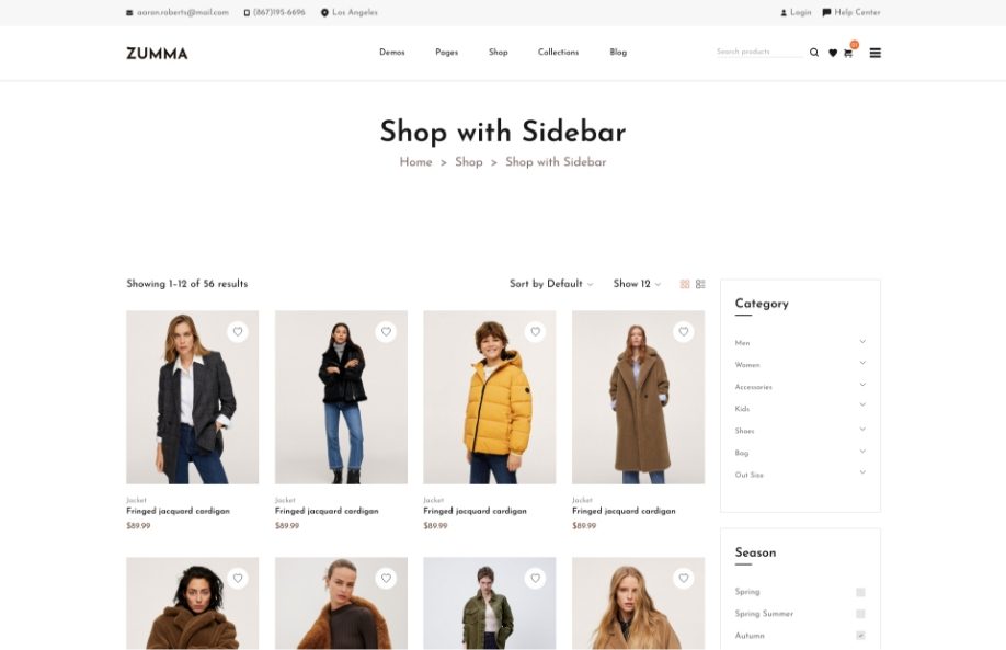 Shop Sidebar