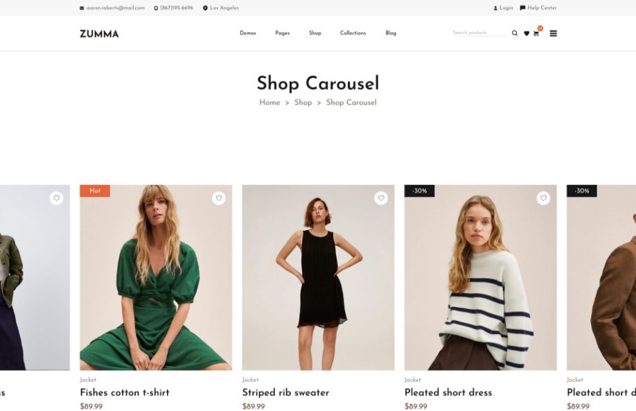 Shop Carousel